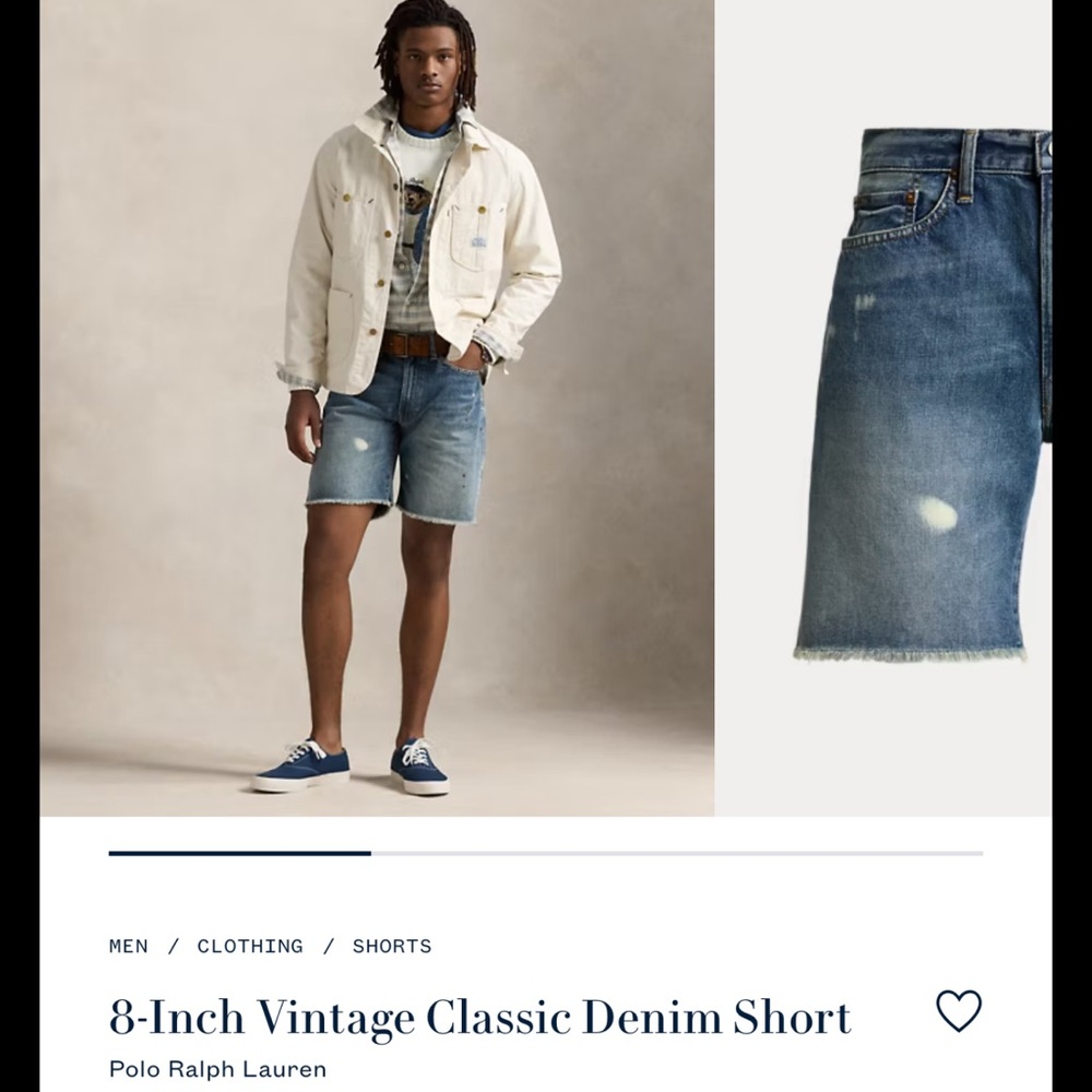 Polo by Ralph Lauren Vintage Blue Denim Shorts